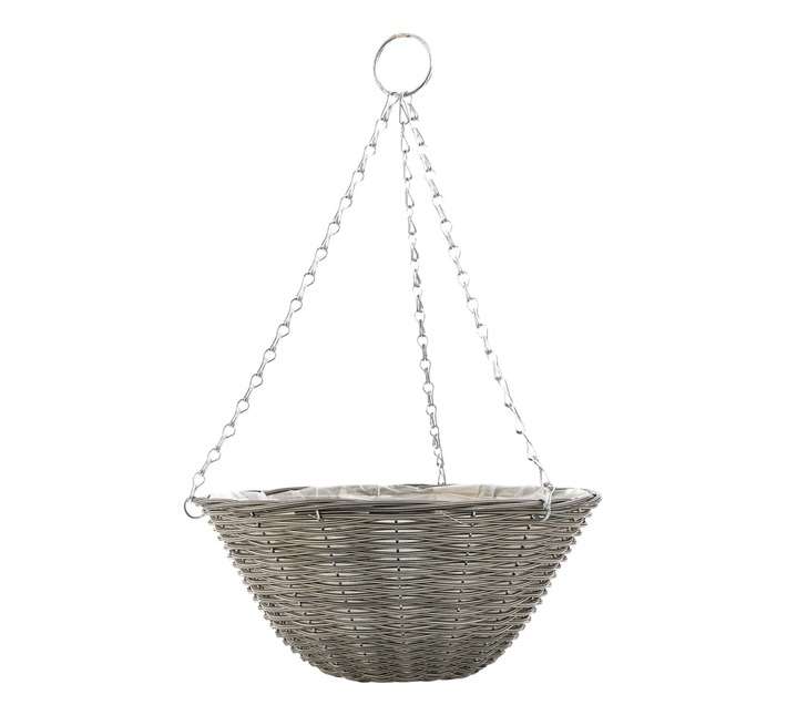Gardman Rattan Effect Hanging Basket - Brown (350 x 350mm)