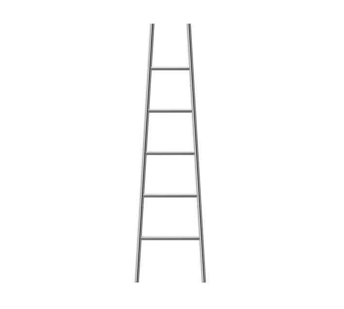 Jeeves ZAL0520R Tangent L Ladder Heated Towel Rail (1890 x 520mm)