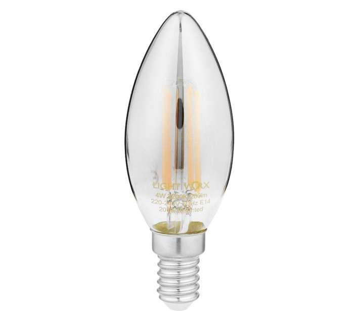 Lightworx E14 Candle LED Bulb - Smokey (4W)