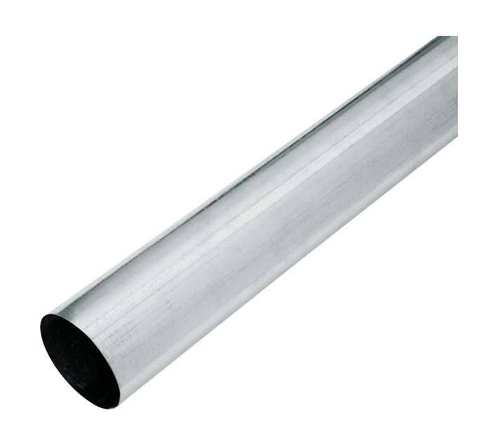 Heunis Steel Round Plain Downpipe (2700mm) - Silver
