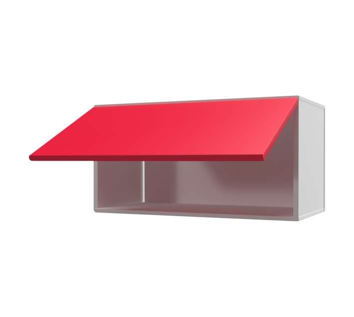 Home and Kitchen Gloss Top Extractor Fan Cabinet Unit - Candy Red (600 x 300 x 360mm)