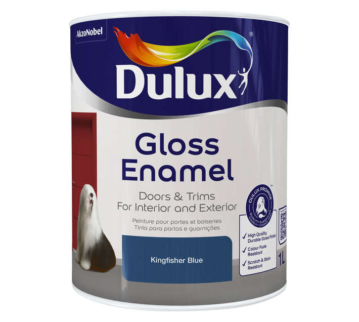 Dulux Gloss Enamel - Kingfisher Black (1L)