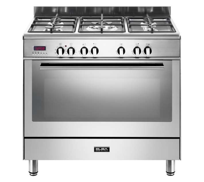 Elba 5 Gas Burner Electric Oven (900mm) Stainless Steel 01/9FX827