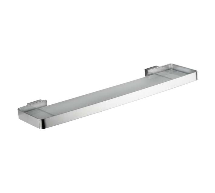 Lusso Ciano Glass Shelf - Chrome (180 x 50 x 620mm)