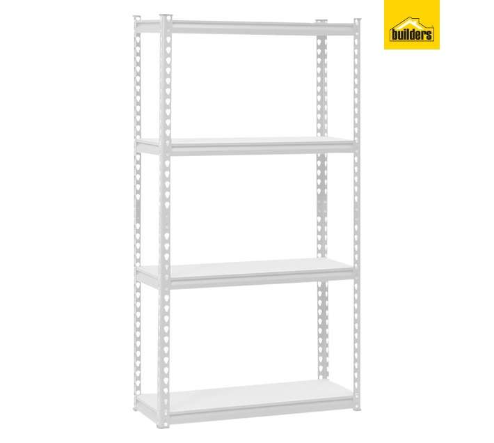 Wildberry ADIY3901 4 Tier MDF Shelf - White (813 x 305 x 1524mm)