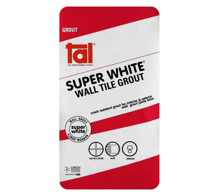 TAL Wall Grout - Super White (20kg)