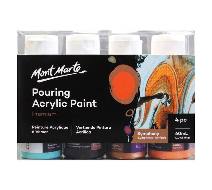 Mont Marte 4 Piece Symphony Acrylic Paint Set - Assorted (60ml)