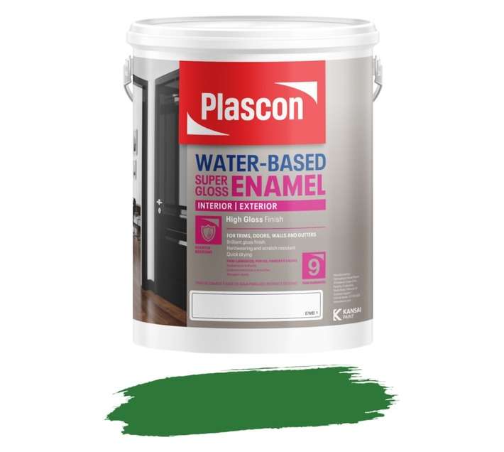 Plascon Water Based Super Gloss Enamel - Brilliant Green (5L)