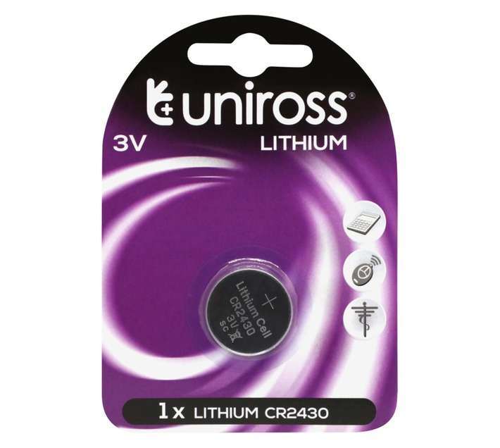 Uniross Coin Lithium Battery (CR2430)