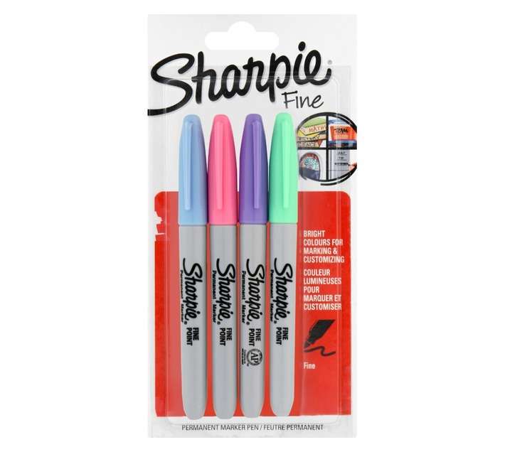 Sharpie 4 x Fine Permanent Markers