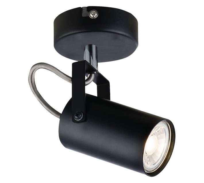 Bright Star Lighting 1 Light Spotlight - Black (50W)