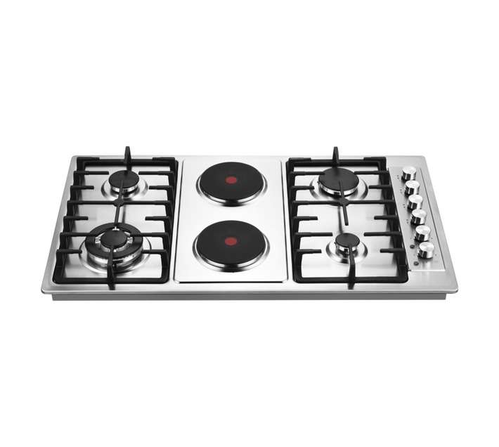 Goldair 6 Zone Gas and Electric Hob Silver GGEH-915