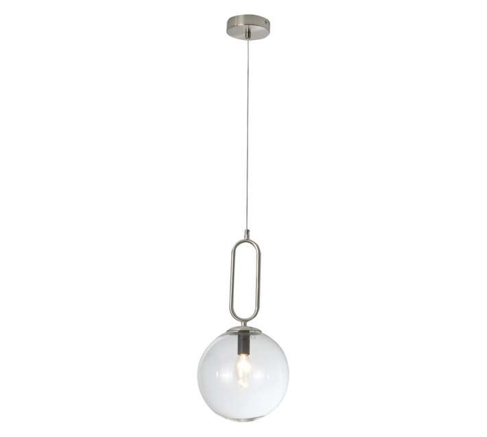 Bright Star Lighting 1 Light Ball Pendant - Satin Chrome (40W)