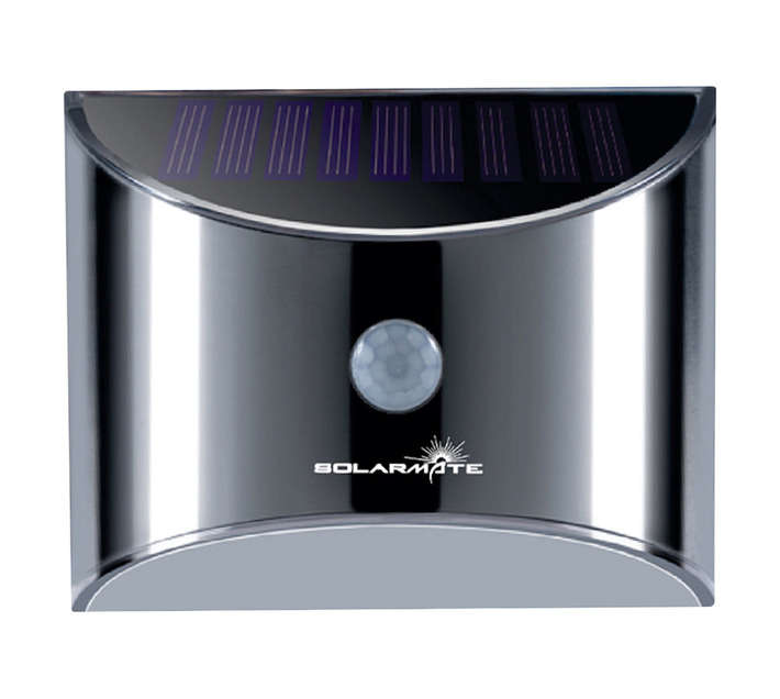 Solarmate Solar LED Motion Sensor Wall Light - Silver