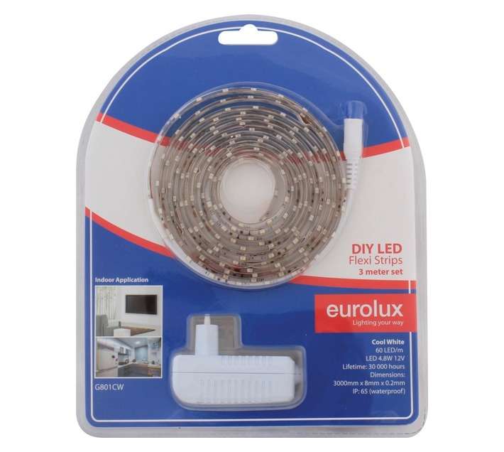 Eurolux G801CW DIY LED Strip Light - Cool White (3000mm)