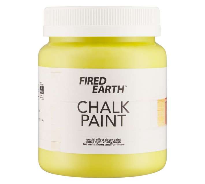 Fired Earth 30460 Chalk Paint - Lemon (250ml)