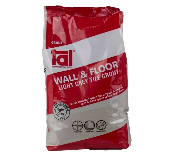 TAL Wall and Floor Grout - Light Grey (2kg)