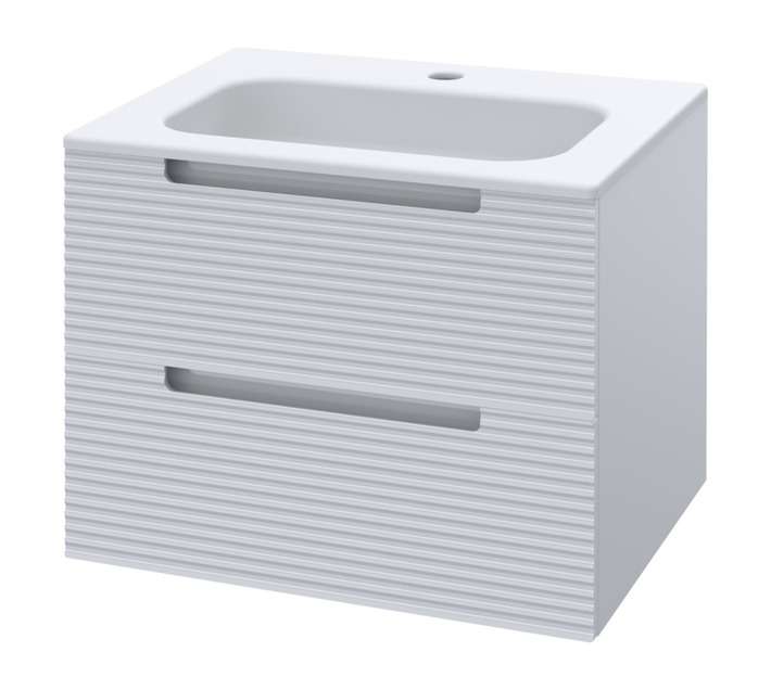 Luximo Design 2 Drawer Cara Vanity Cabinet - White (610mm)