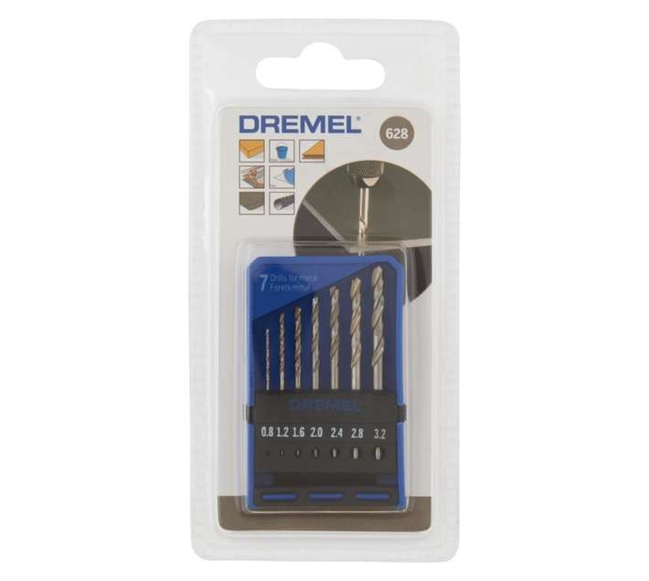 Dremel 628 Soft Metal Drill Bit (7 Pack)