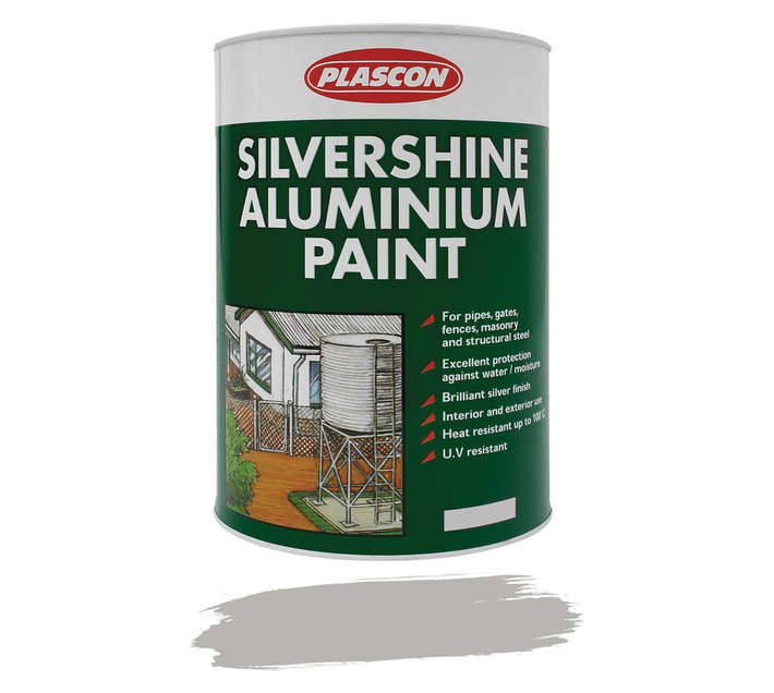 Plascon Metalcare Silvershine Aluminium Paint - Silver (5L)
