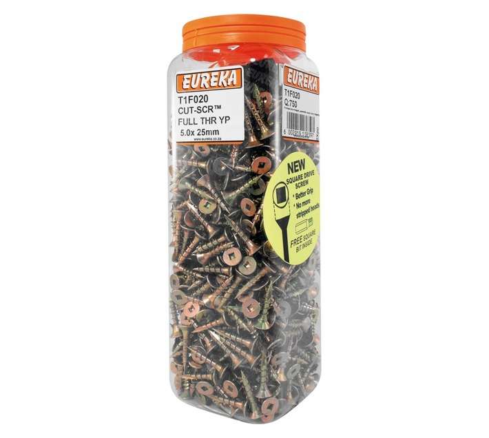 Eureka 5 x 25mm Cut/Screw Full Threaded Yp (Q750)