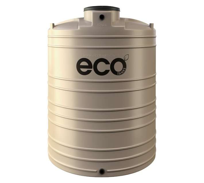 Eco Tanks Vertical Water Tank - Beige (4750L)