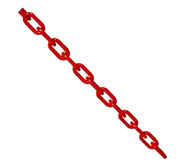 Plastic Link Chain - Red (Per Meter)