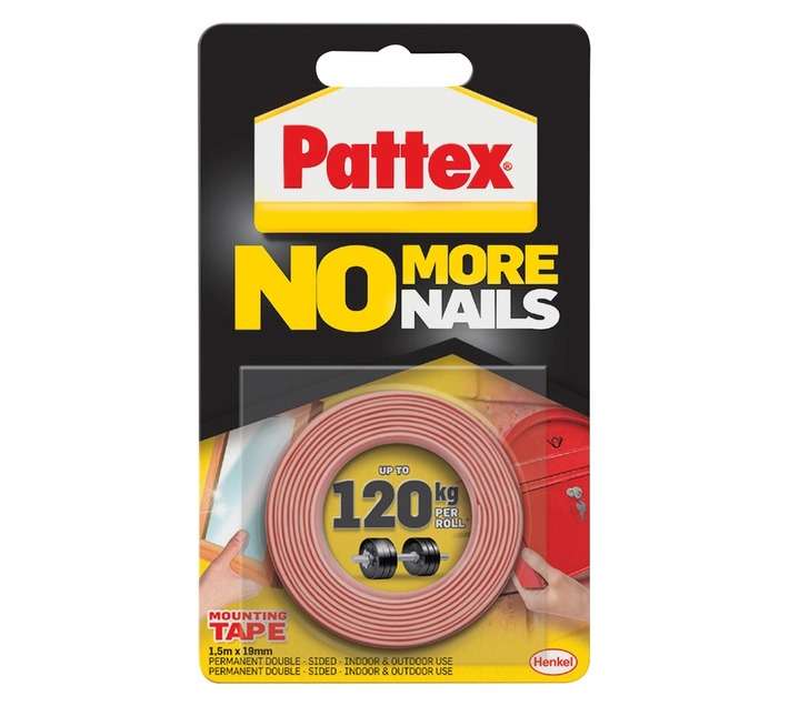 Pattex No More Nails Mounting Tape (120g)