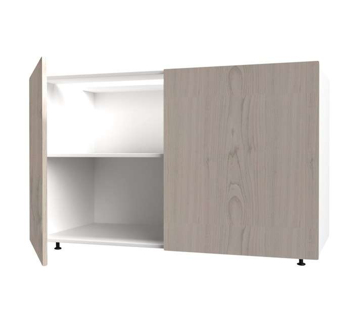 Home and Kitchen Base Unit Melamine Cabinet - Black Cherry (1200mm)
