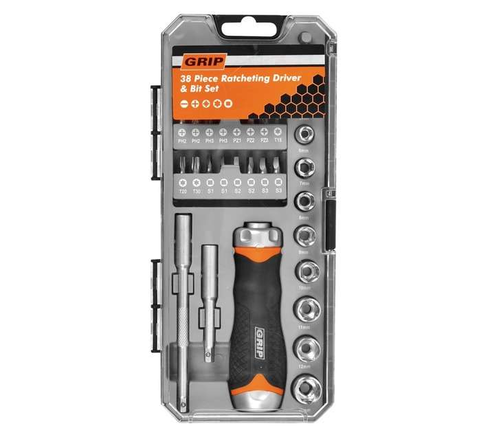 Grip Ratchet Driver Set (38 piece)