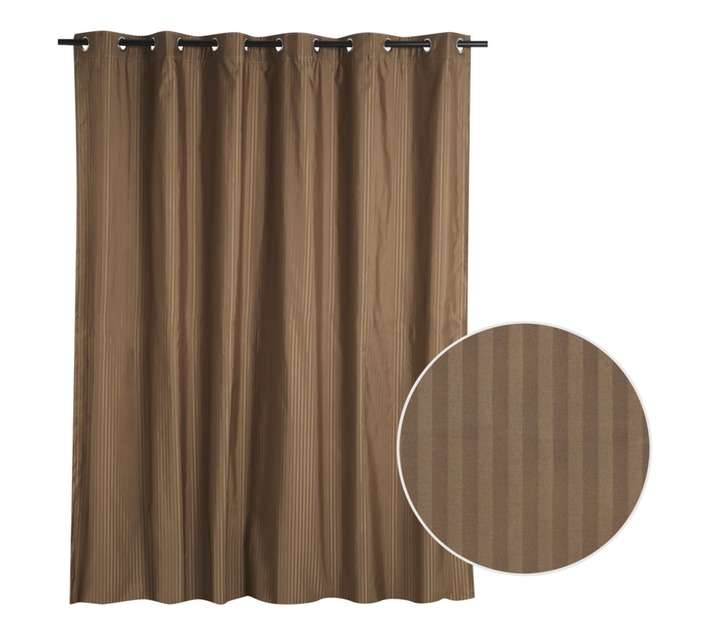 Jacquard Salvo Cocoa Eyelet Curtain (2300 x 2500mm)