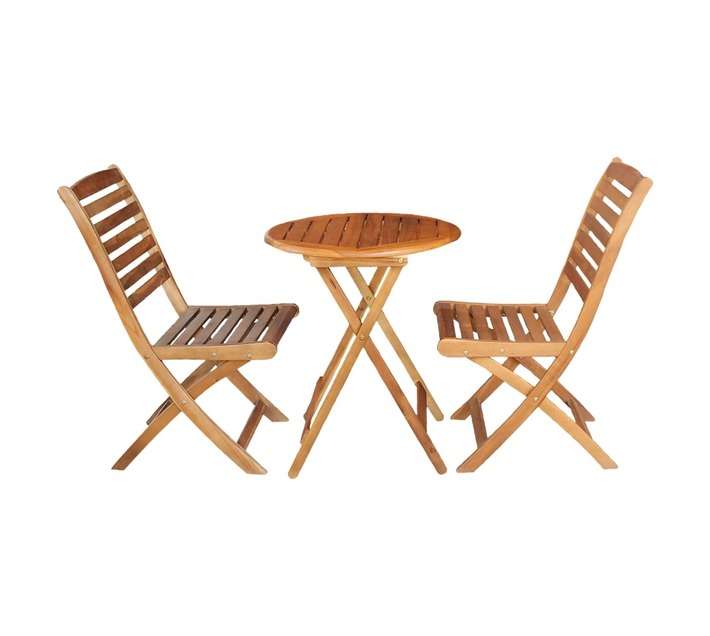 Design House Mexico Bistro Set - Natural (1600 x 600 x 730mm)