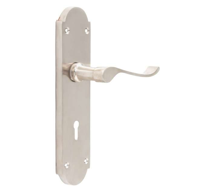 Euro Brass EB1206 Satin Nickel Door Handle