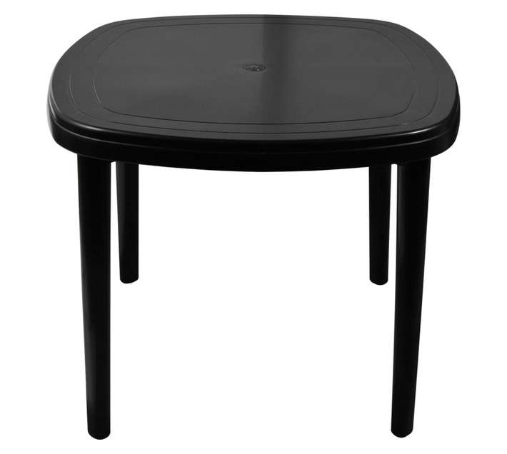 Gold Sun Ebony Four Seater Table (900mm) - Black