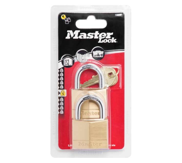 Master Lock Duo Padlock - Brass (40mm)