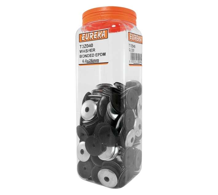 Eureka 200 x EPDM Bonded Washers (6 x 26mm)