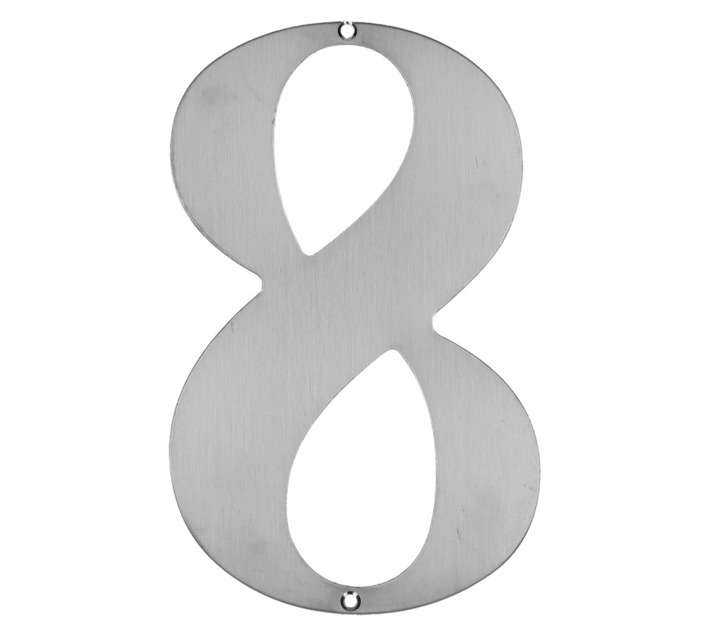Dortello Stainless Steel Numeral 8 (175mm)