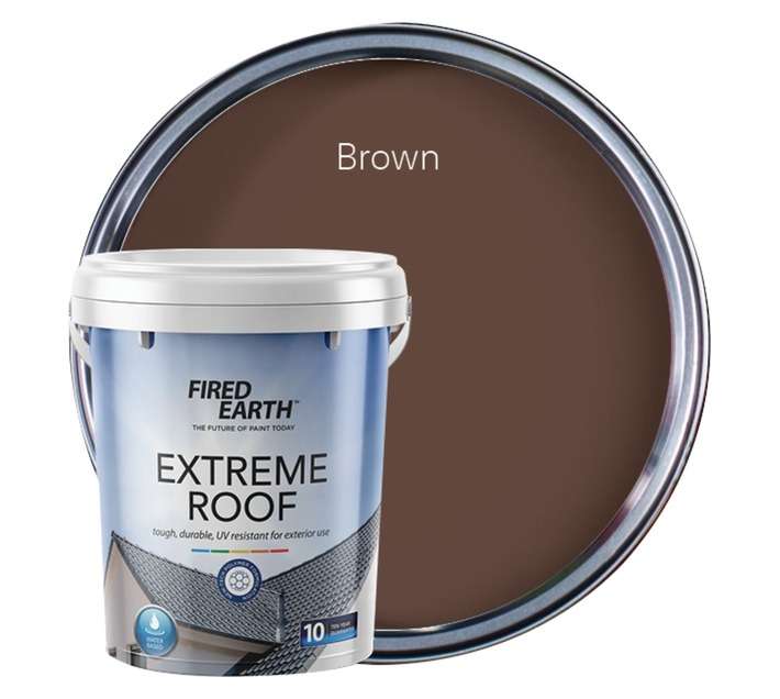 Fired Earth Extreme Roof Acrylic - Brown (20L)
