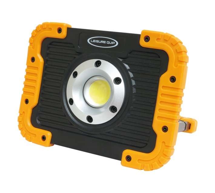 Leisure Quip Rechargeable LED Work Light with Power Bank - Black/Orange