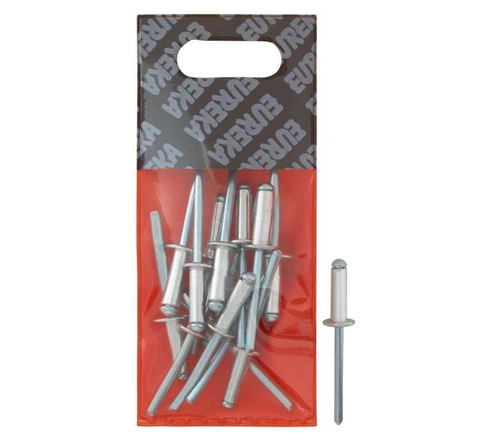 Eureka 15 x Aluminium Open Blind Rivets (4.8 x 15mm)