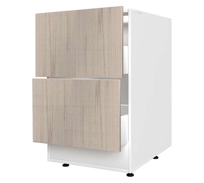 Home and Kitchen Base Unit Wrap Pot Cabinet - Black Cherry (600mm)