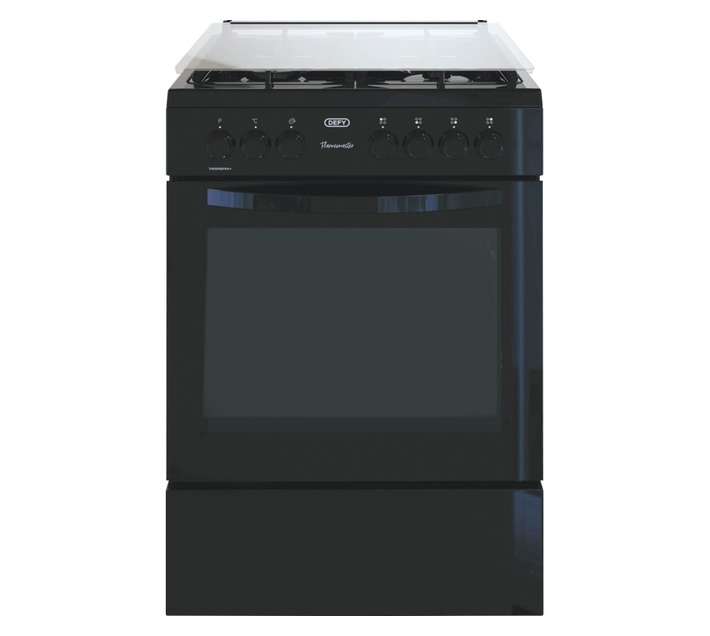 Defy 4 Burner Thermofan Gas Stove (600 x 650 x 905mm) Black DGS606