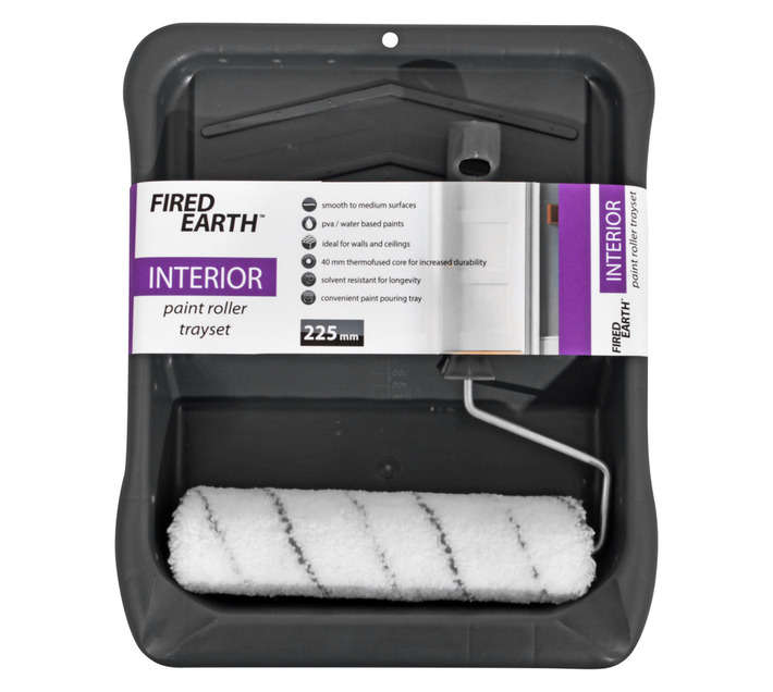 Fired Earth Interior Paint Roller Set - Grey