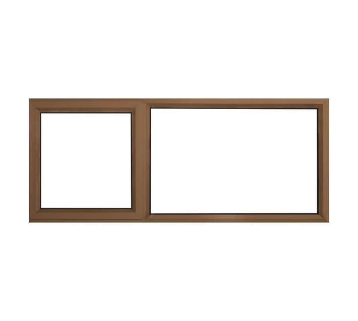 Kenzo KPT156RB 58mm RH LH Fix Aluminium Window - Bronze (1500 x 600mm)