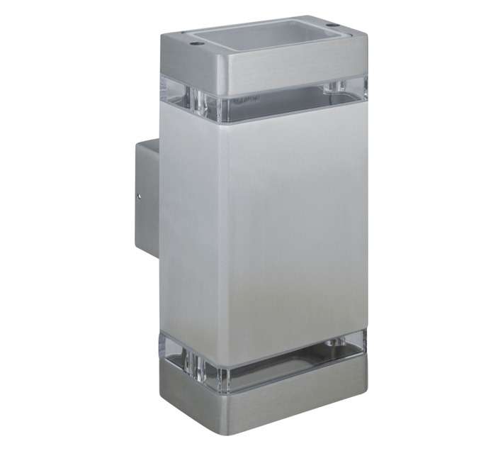 Design House Rectangular Washer Wall Light - Chrome