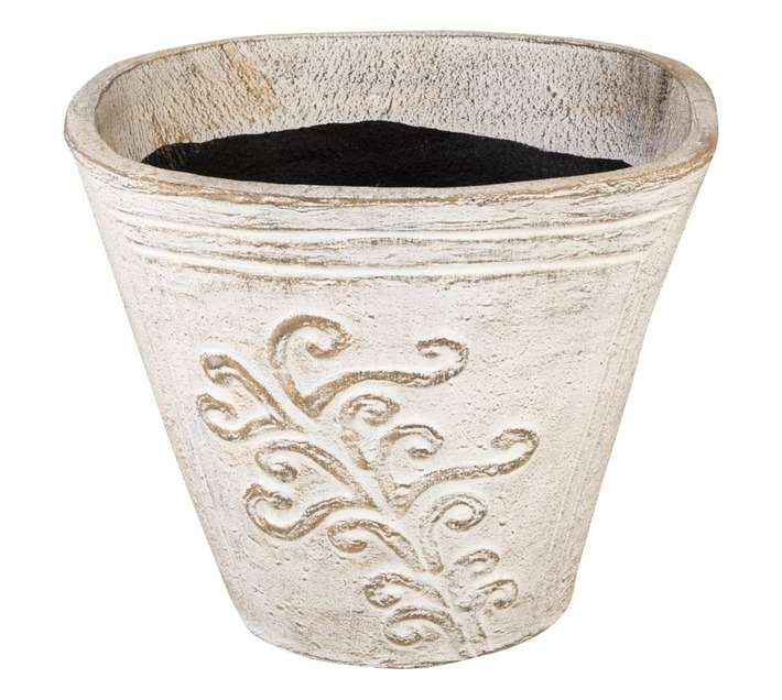 Large Fern Pot - White