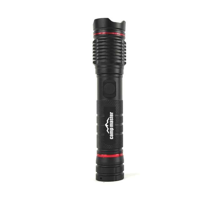 Camp Master Rechargable Flashlight - Black