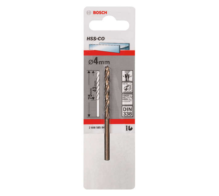 Bosch HSS 4 x 43 x 75mm Drill Bit