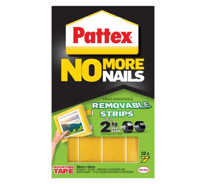 Pattex No More Nails Removable Mounting Strip (2kg)