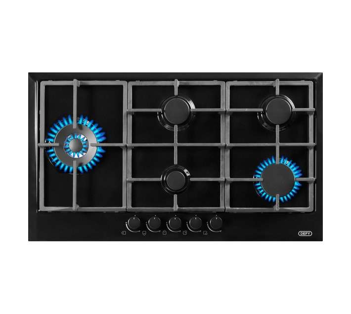 Defy Gas Hob 900mm Black DHG128